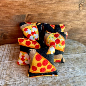 Cat Toy Cat Nip Kicker Toy Handmade Cat Toy Fabric Pizza Cat Toy Organic Catnip Kicker Toy Catnip Toy Kicker Toy Kitten Toy Set of 4