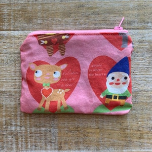 Herz Wichtel Münze Beutel Valentinstag Vintage Valentinstag Kartenhalter Reißverschlusstasche Rote Beutel Beutel Rosa Süß Geldbörse Essen Geschenk Valentinstag Tasche