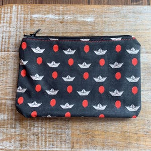 Monedero de Halloween, monedero de película de terror Killers, monedero, billetera de barco de papel, portadocumentos, bolsa de tela, bolsa con cremallera de terror, regalo gótico