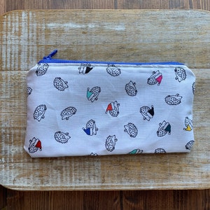 Weihnachten Igel Brieftasche Tasche Santa Igel Tasche Geldbörse Niedliche Weihnachtstasche Stoff Brieftasche Reißverschluss Weihnachten Igel Beutel