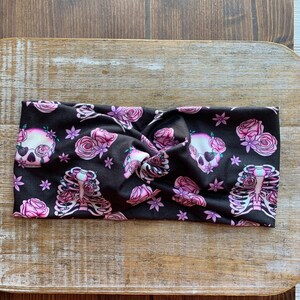 Stretch Headbands Knotted Headbands Twist Headband Stretchy Soft Gothic Headband Halloween Headband Rockabilly Headwrap