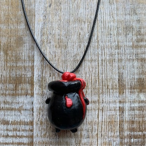 Witch Cauldron Necklace Halloween Cauldron Necklace Blood Necklace Witch Necklace Witches Brew Bloody Potions Cauldron Charm Weirdcore