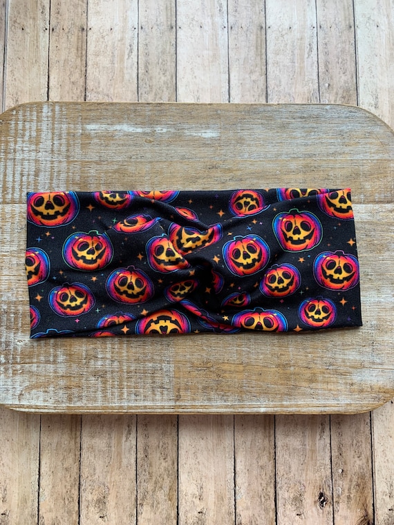 Fall Headbands Pumpkin Headbands Colorful Headband Hand Crafted New Crochet Pumpkin Headband | Free crochet pattern main image 4