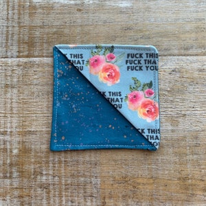 Fabric Bookmark Fuck Word Bookmark F Word Fabric Bookmark Cute Swear Word Bookmarker Funny Book Lover Gift Discreet Corner Bookmark Reading