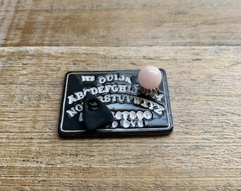 Gemstone Fortune Tellers Ball Miniature 1:12 CRYSTAL Ball Rose Quartz Ouija Board Dollhouse Mini Halloween Scene Fairy Gazing Ball Witch
