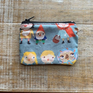 Monedero de Hansel y Gretal Monedero Monedero Monedero de cuento de hadas Portadocumentos Bolsa de tela Estuche con cremallera Monedero de regalo de Once Upon a Time