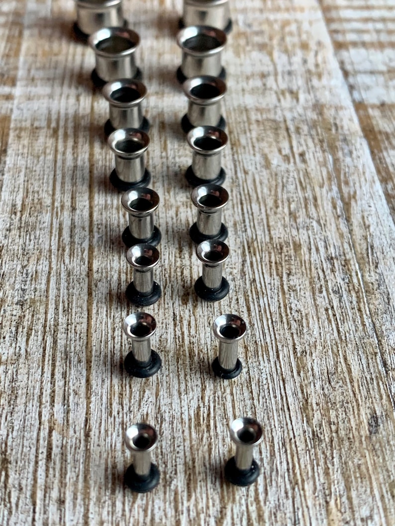 Surgical Steel Tunnel Gauges 14g00g /Taper Sets / Tunnels / Etsy