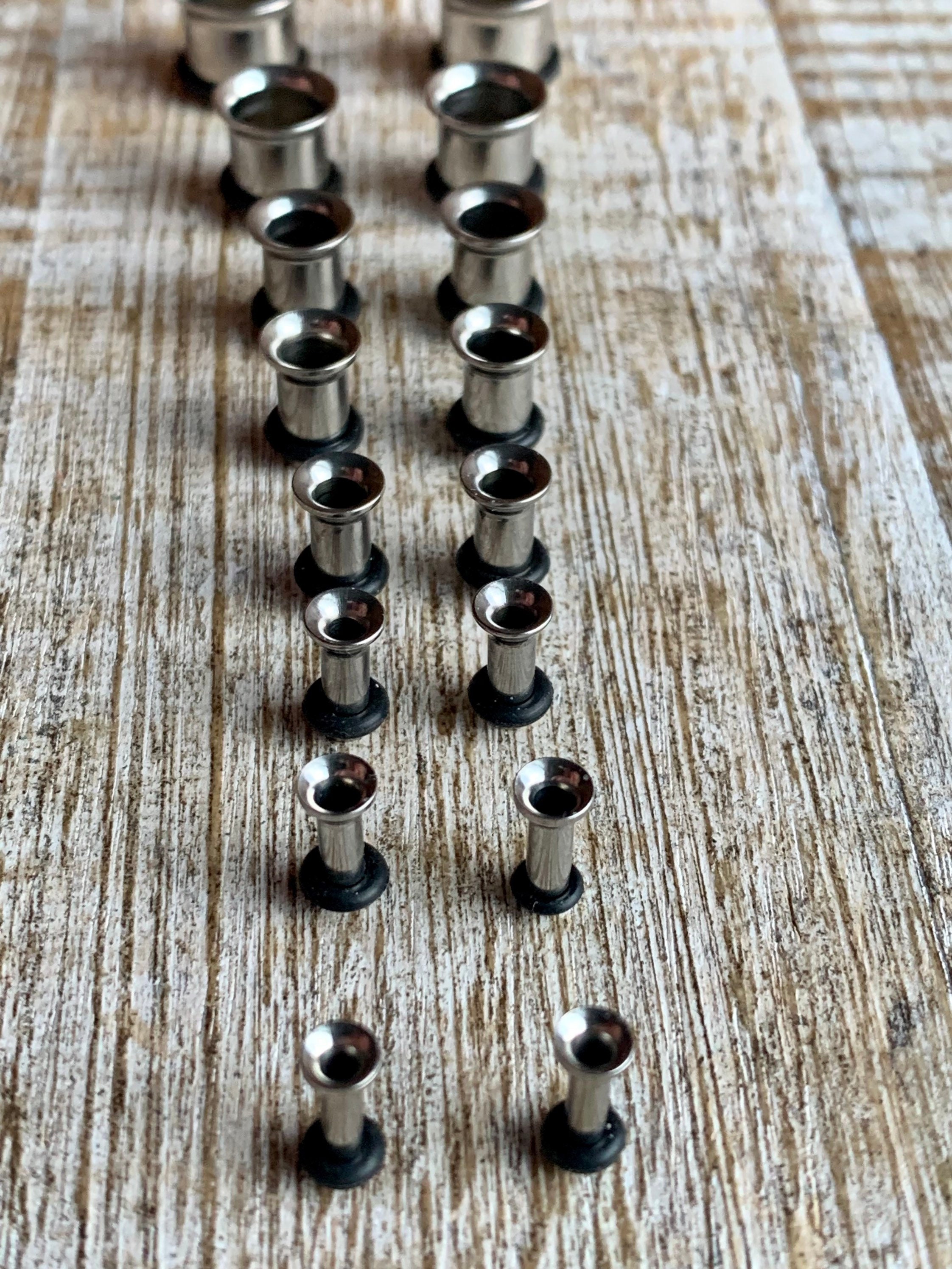 Surgical Steel Tunnel Gauges 14g00g /Taper Sets / Tunnels / Etsy
