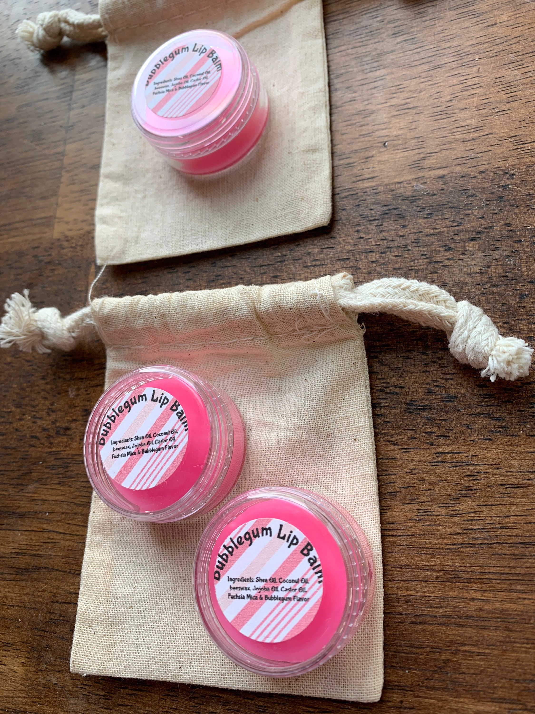 Bubblegum Lip Balm Girls Gift Set Gift Bag Chapstick for Etsy