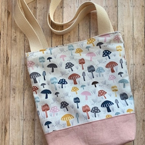 Cottagecore Shoulder Bag Mushroom Purse Mushroom Tote Purse Bag Fabric Handbag Purse Cottagecore Purse Mushroom Handbag