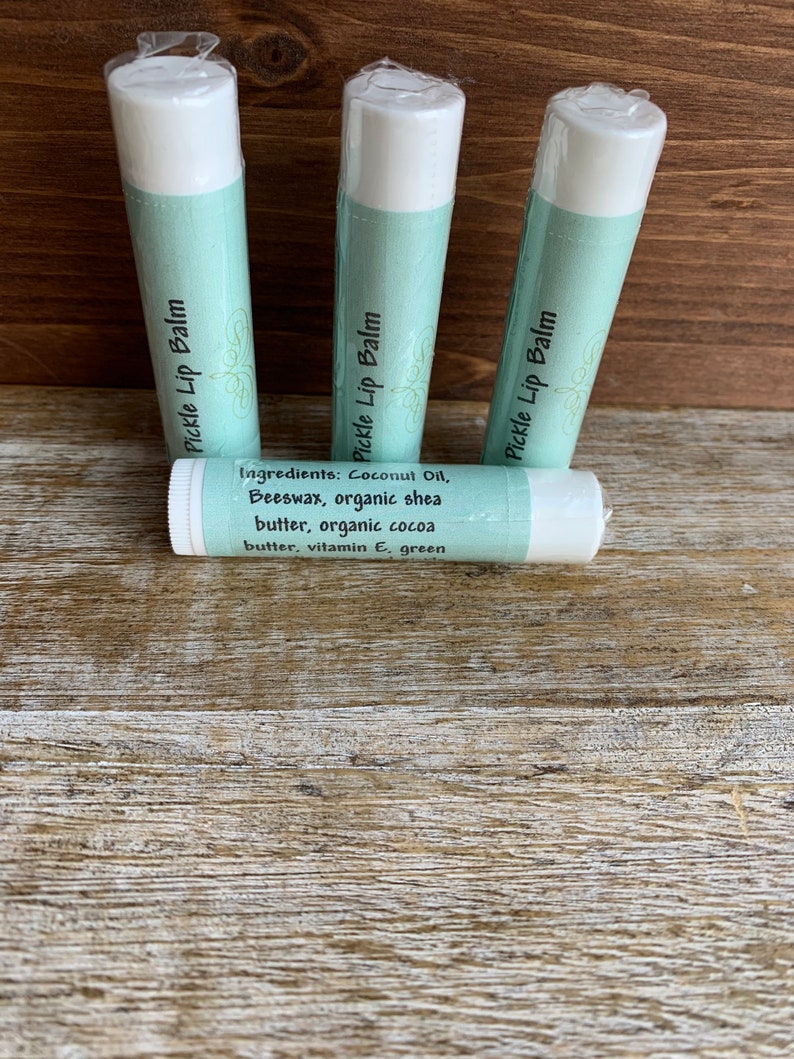 Pickle Lip Balm Eco Friendly Lip Balms Natural Plastic-free Packaging Zero Waste Chapstick Earth Friendly Sustainable Biodegradable Pickle image 9