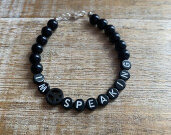 Bracciale Kamala Harris Bracciale I'm Speaking Bracciale per l'empowerment femminile Bracciale Vice Presidente femminile VP Bracciale I'm Speaking Dichiarazione