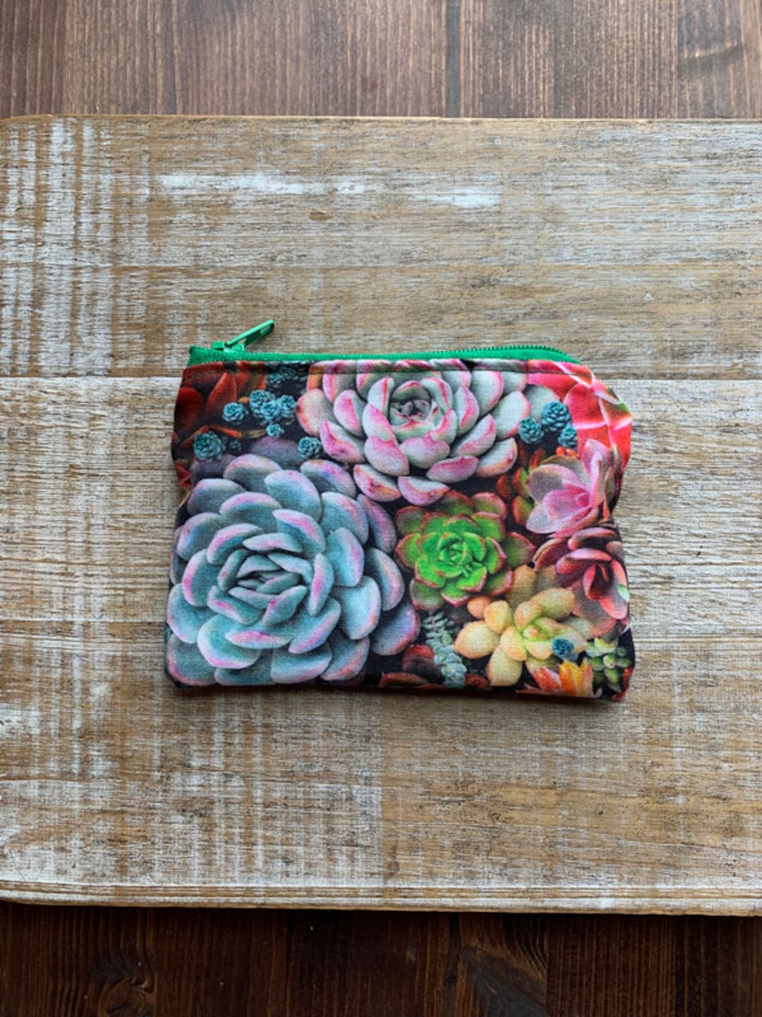 Monedero Plant Lady Monedero con plantas suculentas Monedero con