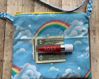 バッグ rainbow Rainbow Crossbody Bag Sky Multicolored Purse Checkered Bag