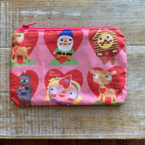 Herz Wichtel Beutel Valentinstag Beutel Vintage Valentinstag Kartenhalter Reißverschlusstasche Rote Tasche Beutel Rosa Süß Geldbörse Lebensmittel Geschenk Valentinstag Tasche
