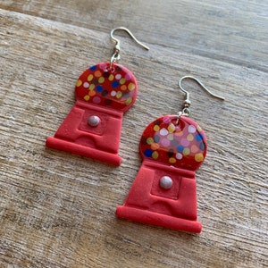 Kaugummiautomat Ohrringe Regenbogen Ohrringe Candy Ohrringe Foodie Süße Süßigkeiten Ohrringe Gumball Geschenk Foodie Gum Ohrclips Ohr Hänger