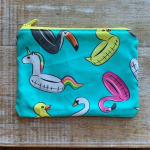 Carteira de verão bolsa piscina flutua bolsa de moedas piscina com zíper bolsa titular da identificação carteira saco com zíper verão piscina flutua bolsa carteira
