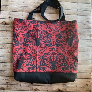 Hail Satan Occult Shoulder Bag Black Purse Gothic Shoulder Purse Satanic Bag Fabric Handbag Purse Wiccan Baphomet Purse Shoulder Bag Tote