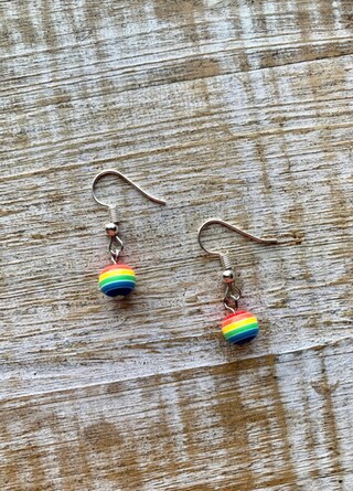 Orecchini A Bottoncino Rainbow Pride - Argento 925 Con Cristalli Lucenti, Confezione Regalo