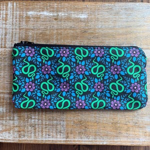 Serpiente cartera bolsa bolsa cosmética serpientes terrosas bolsa de maquillaje bolso brujo maquillaje con cremallera bolsa de tela bolsa de tela serpiente cremallera bolsa regalo