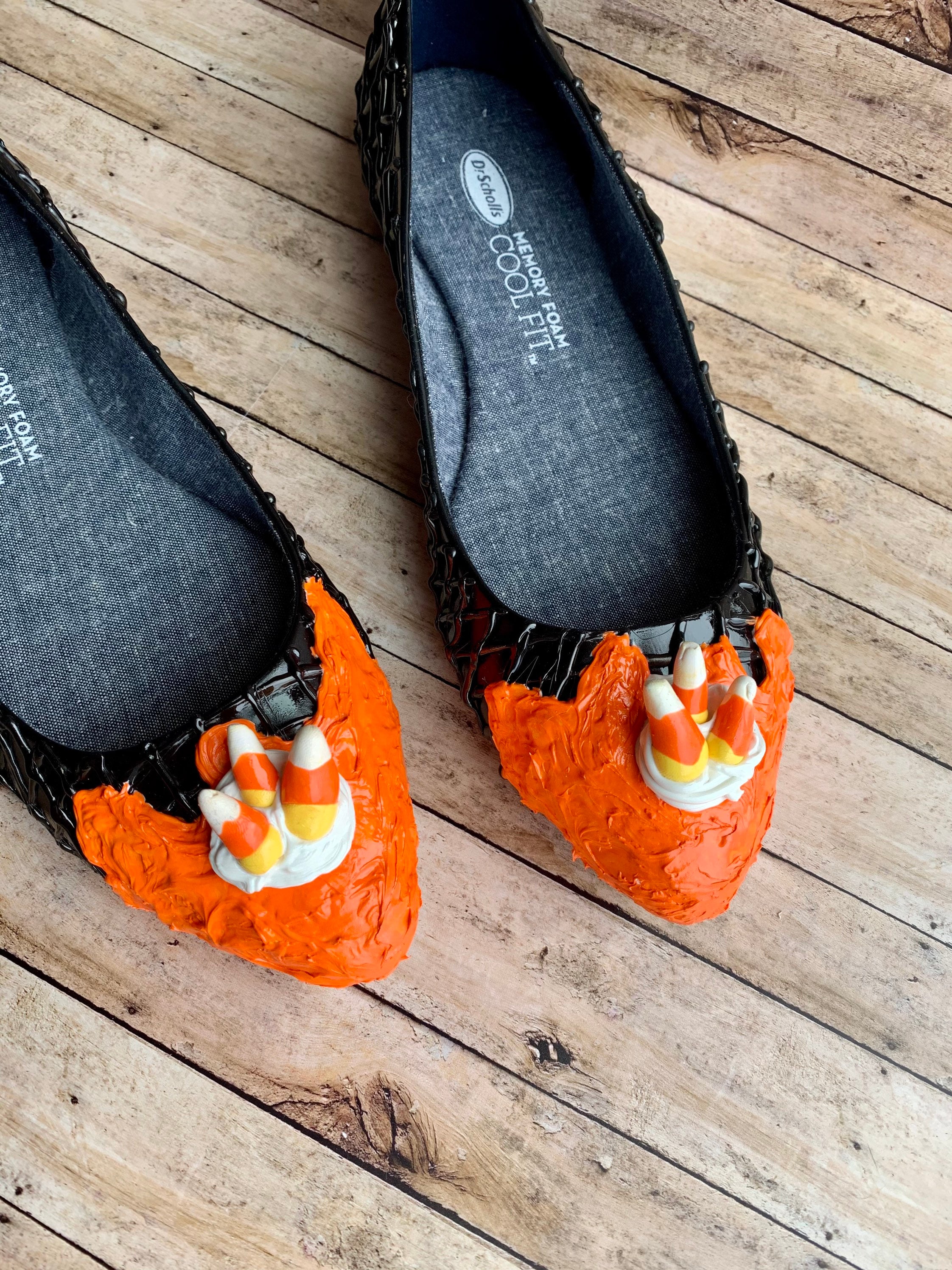 Halloween Ice Cream Shoes Candy Corn Shoes Memory Foam Etsy