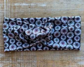 Halloween Stretch Headbands Knotted Headbands Twist Headband Stretchy Soft Eyeball Headband Halloween Gothic Headband Headwrap