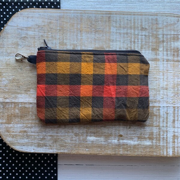 Plaid Wallet Etsy