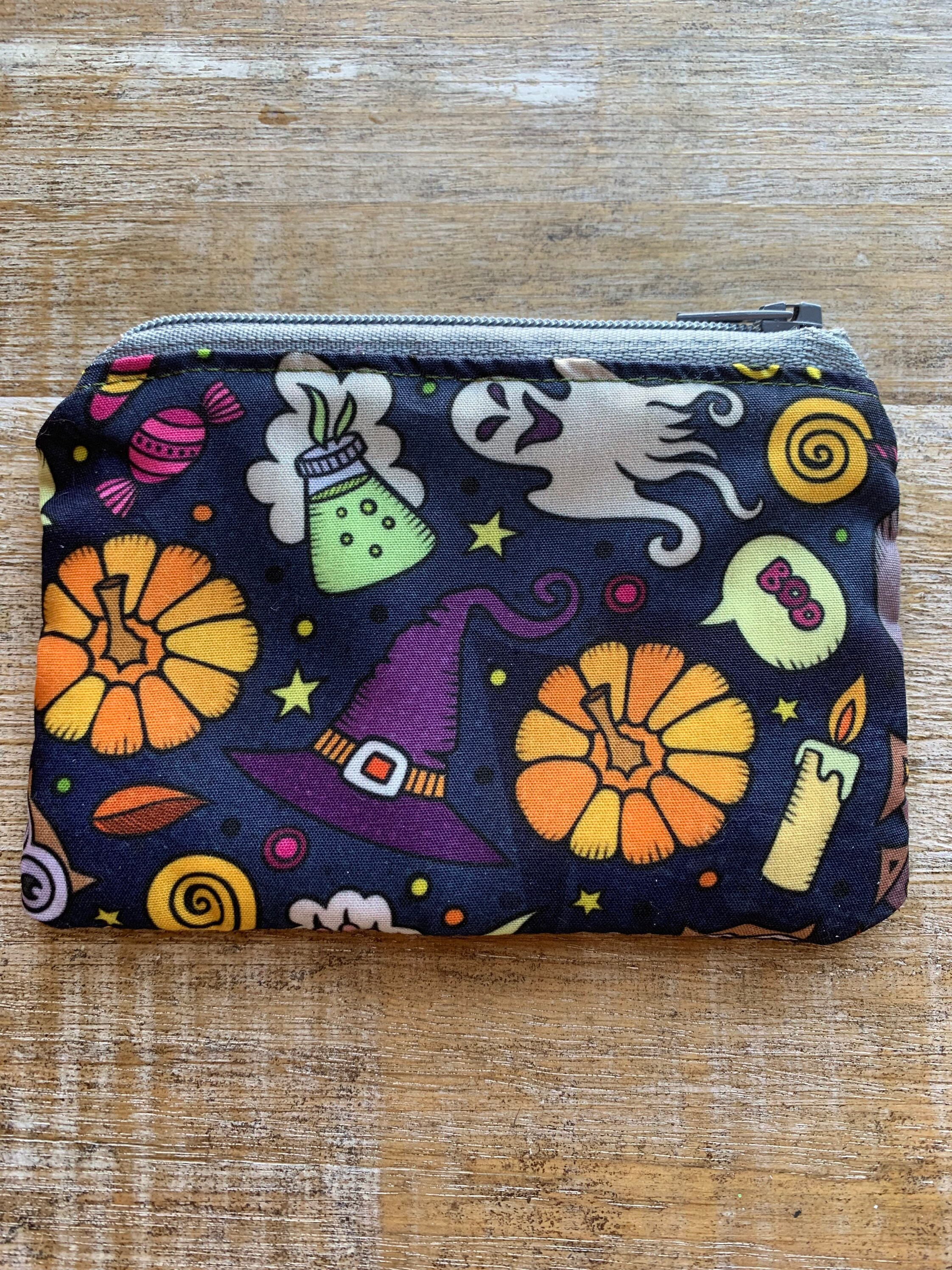 *p(R)ojectR® Logo Printed Coin Purse Halloween Wallet Coin Purse Halloween Bag Coin Purse Black