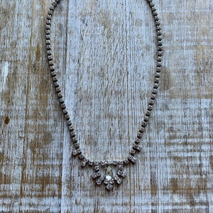 Vintage Rhinestone Necklace Wedding Rhinestone Jewelry Rhinestone Necklace 1950s Vintage Necklace 1960s Vintage Necklace Rhinestone Wedding