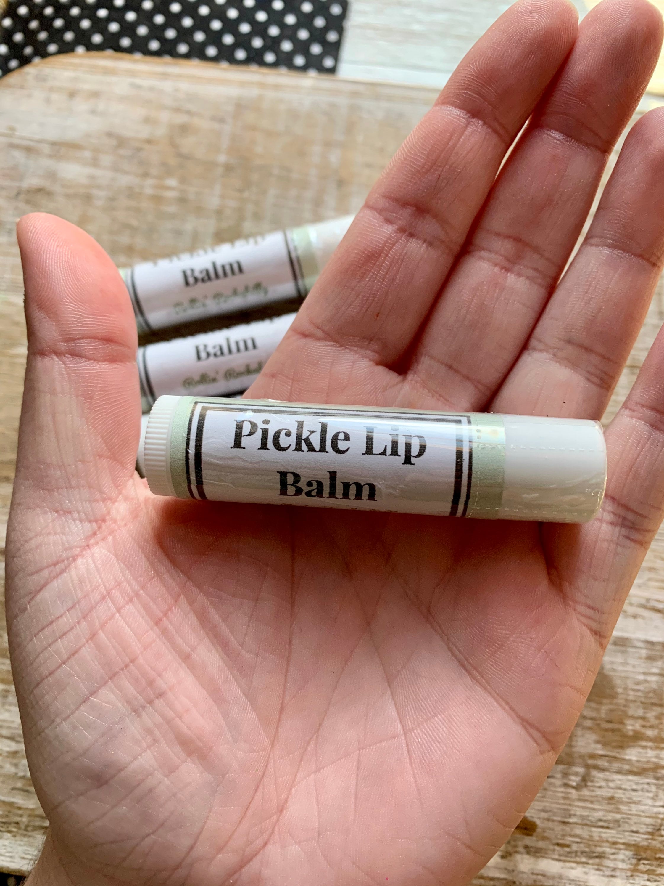 DILL PICKLE Lip Balm Pickle Flavor Handmade Lip Balm Gag Gift Etsy