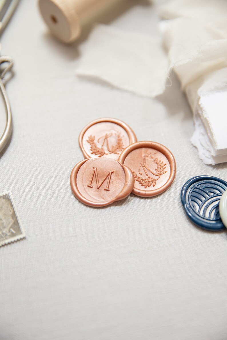 4 Pièces Kit De Tampons De Sceau De Cire De Fleurs, Kit De Timbre De Sceau De Cire De Plantes AMTOL Plants, Pour Les Invitations De Cartes De