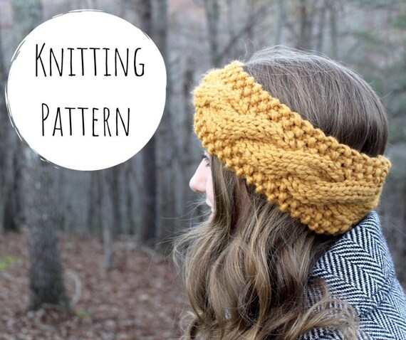 cable knit ear warmer