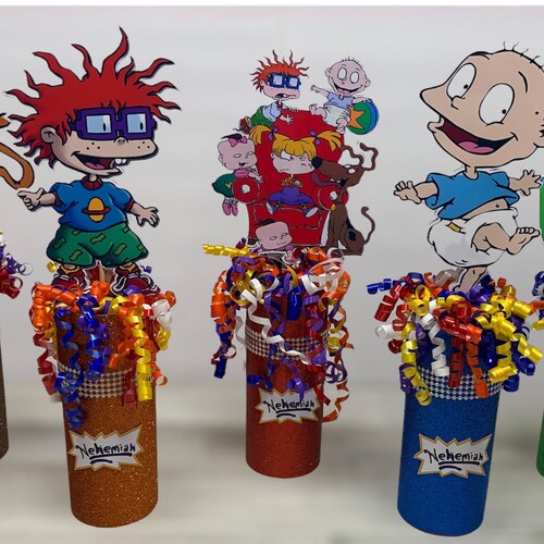 Rugrats Party Tabletop Centerpieces Party Supplies Character Etsy