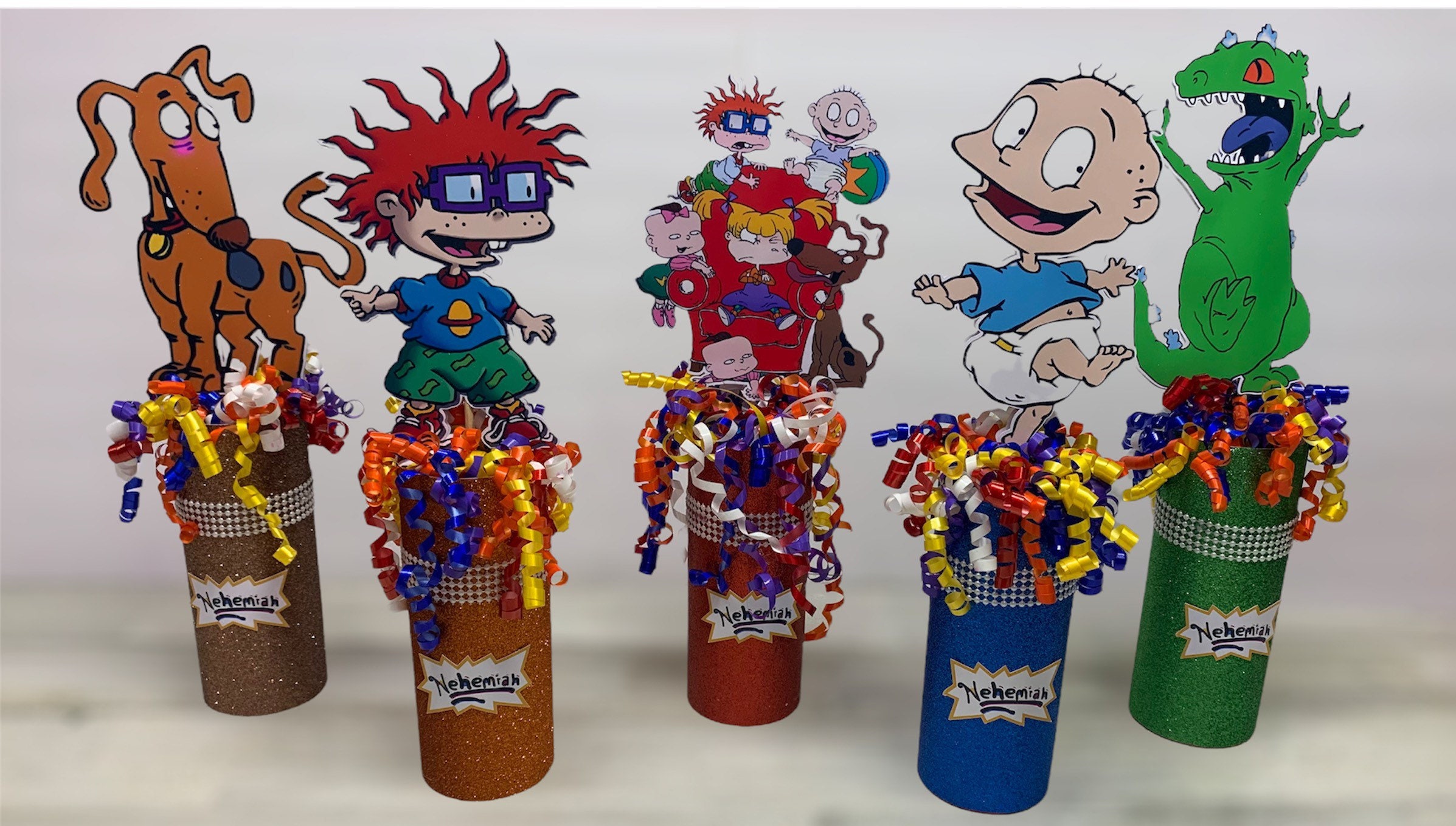 Rugrats Party Tabletop Centerpieces Party Supplies Character Etsy
