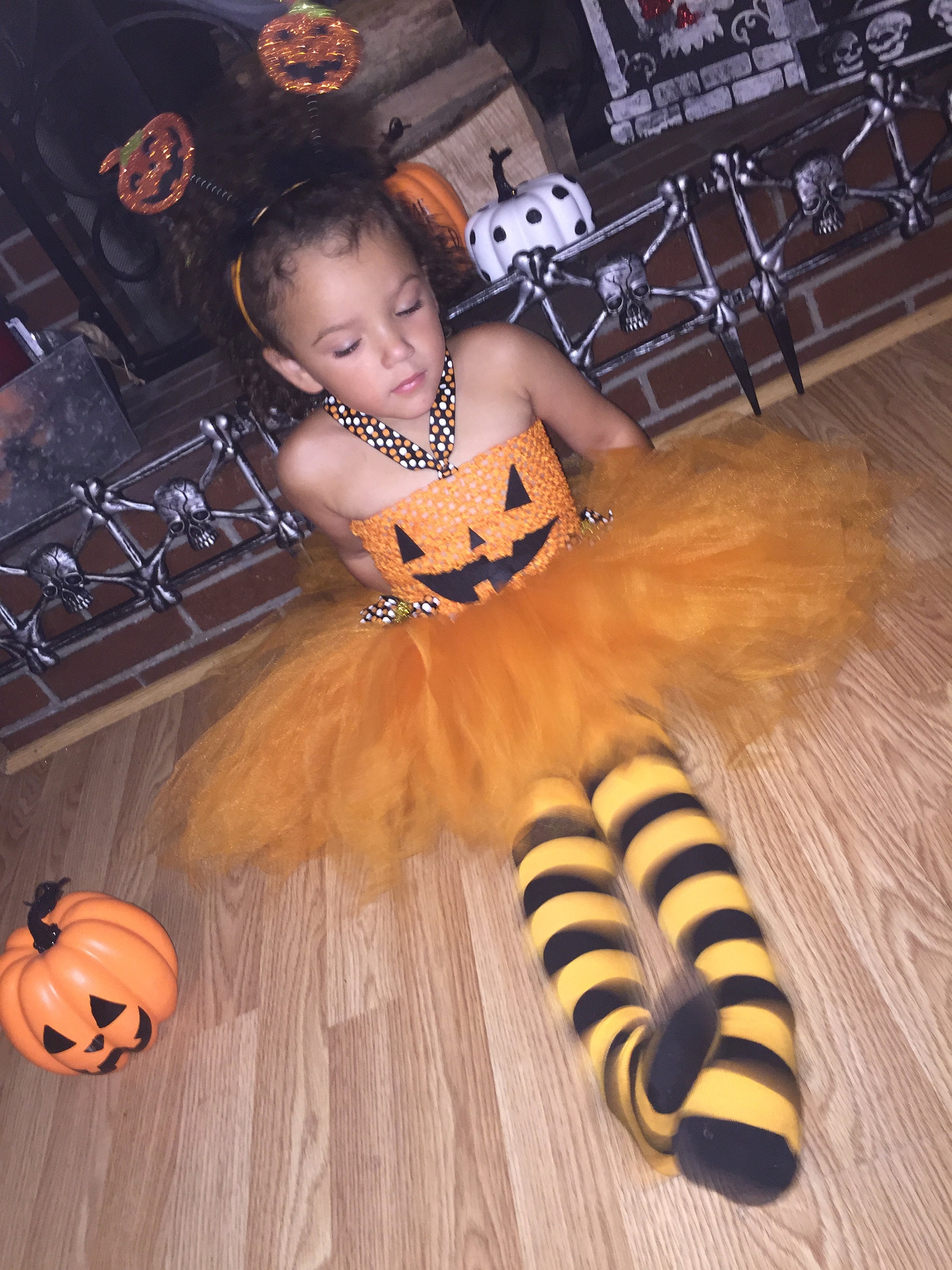 pumpkin tutu outfit