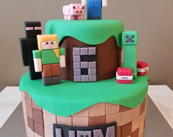 Minecraft Ender Dragon Edible Cake Topper Decoration Cake Toppers