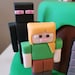 Minecraft Fondant Edible Cake Topper Set - Etsy