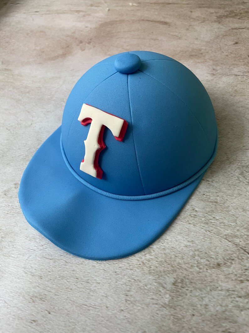 Edible Baseball Cap Cake Topper Etsy