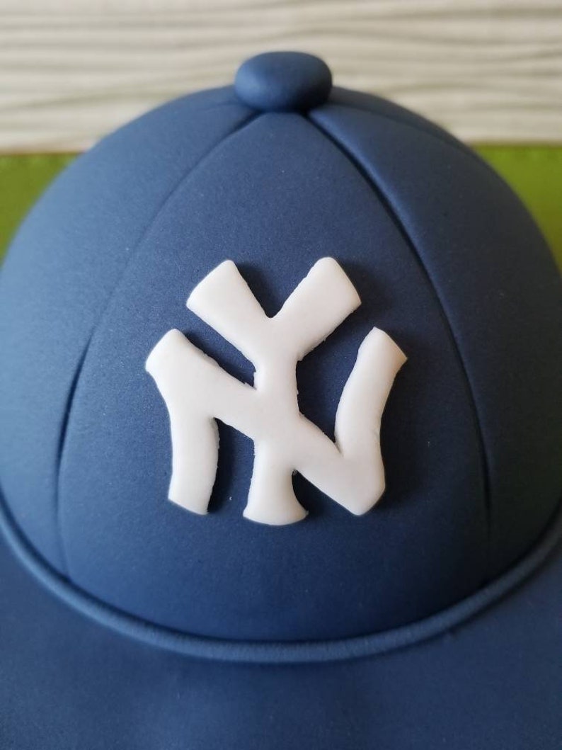 Edible Baseball Cap Cake Topper Etsy