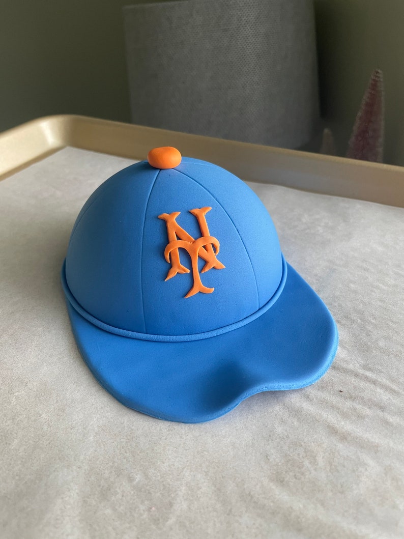 Edible Baseball Cap Cake Topper Etsy