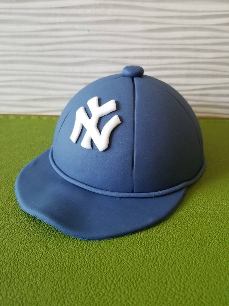 Edible Baseball Cap Cake Topper Etsy
