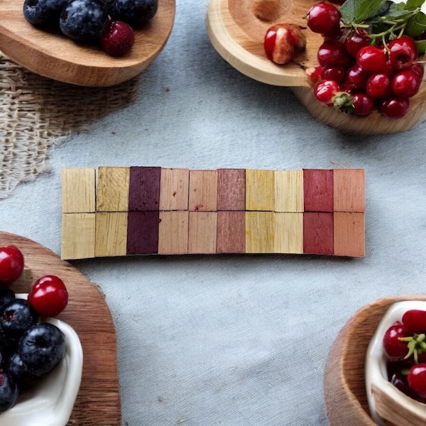 20 bloques masticables de madera de balsa con sabor a fruta - Juguetes para mascotas pequeñas