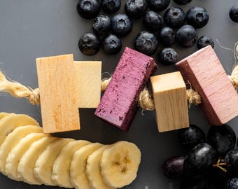 Fruity Fling - Fruit Flavored Balsa Chew Toy for Small Animals