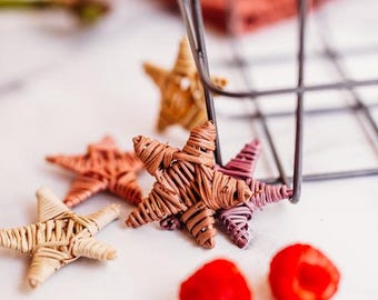 Stargazing Snacks Étoiles à mâcher à saveur de fruits - Jouets naturels de vigne pour petits animaux de compagnie