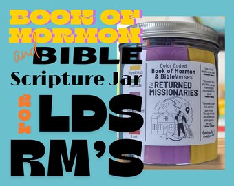 Returned Missionary Scripture Jar: Book of Mormon Affirmations