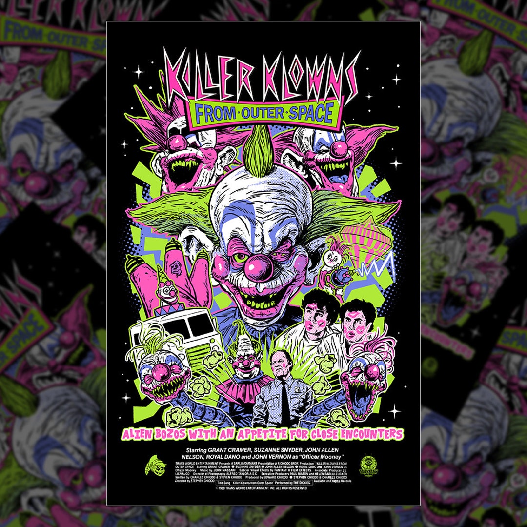 Killer Klowns From Outer Space Poster Etsy Killer Klowns From Outer Space Poster Etsy