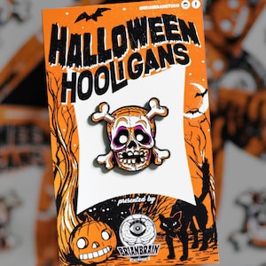 Bone Head Halloween Hooligan Enamel Pin