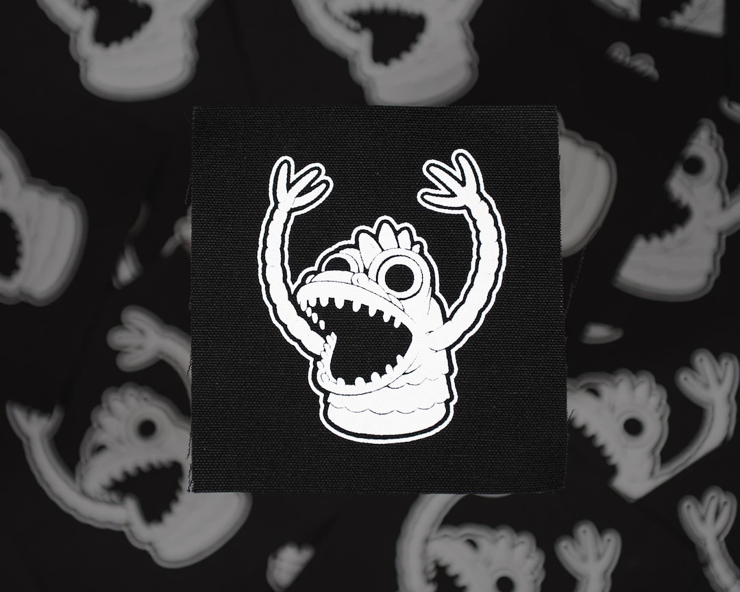Finger Puppet Monster Cloth Canvas Patch - Etsy