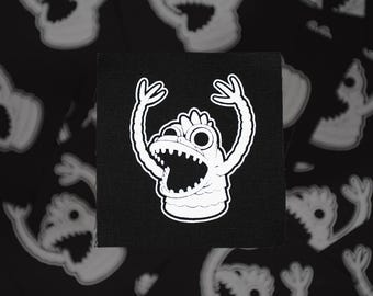Finger Puppet Monster Cloth Canvas Patch