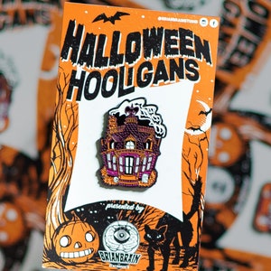 Haunted House Halloween Hooligan Enamel Pin